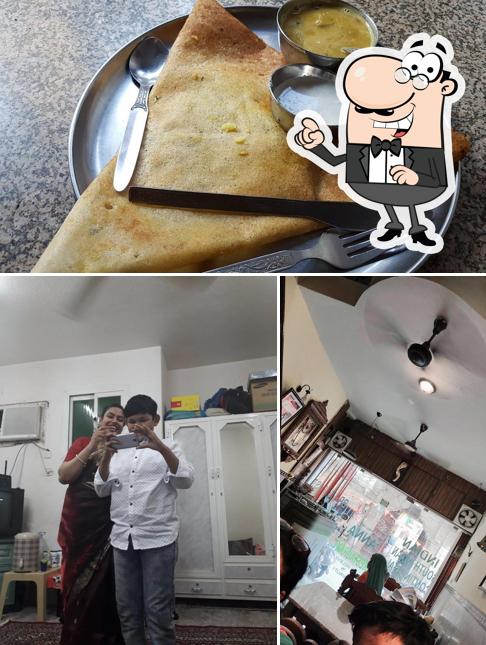 This is the picture depicting interior and food at Aanna restaurant