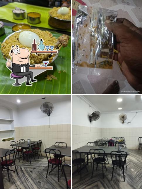 This is the picture depicting interior and food at Anjanas