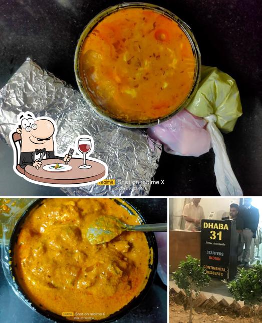 The picture of Dhaba 31’s food and exterior