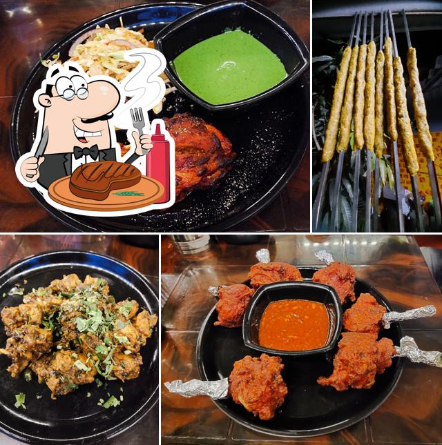 Get meat dishes at Garden Cafe