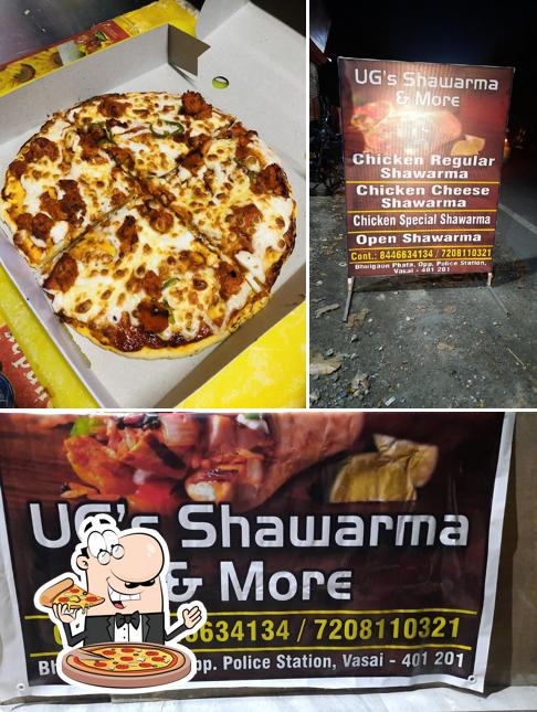 Get pizza at UG'S Shawarma and more