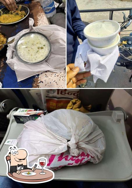 Take a look at the picture showing food and interior at Secret Kitchen