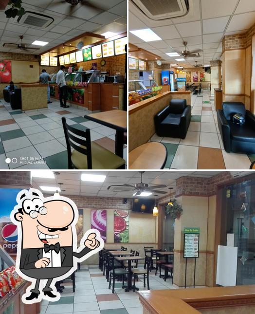 The interior of Subway Savli Road