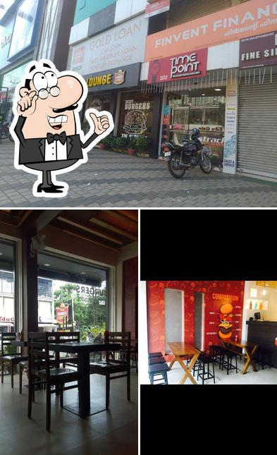 The interior of Burger Lounge