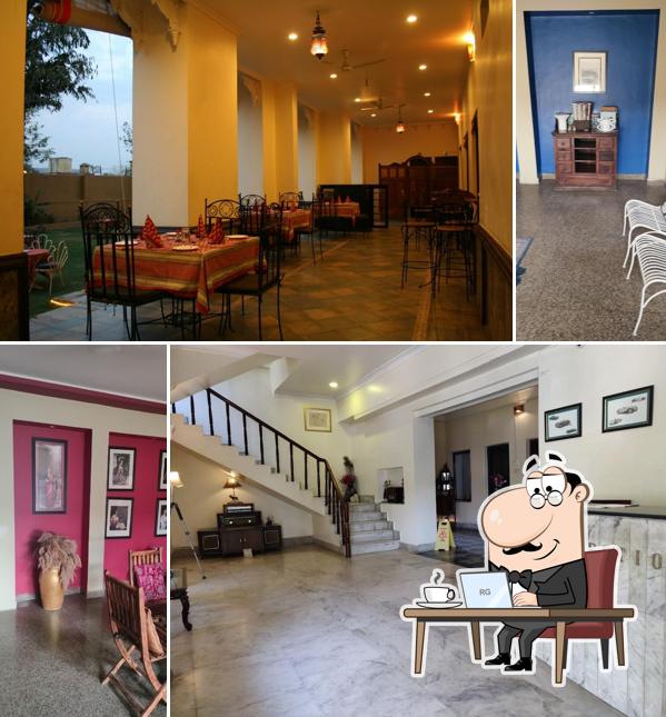 The interior of Hotel Pratap Palace (The Heritage Hotel)