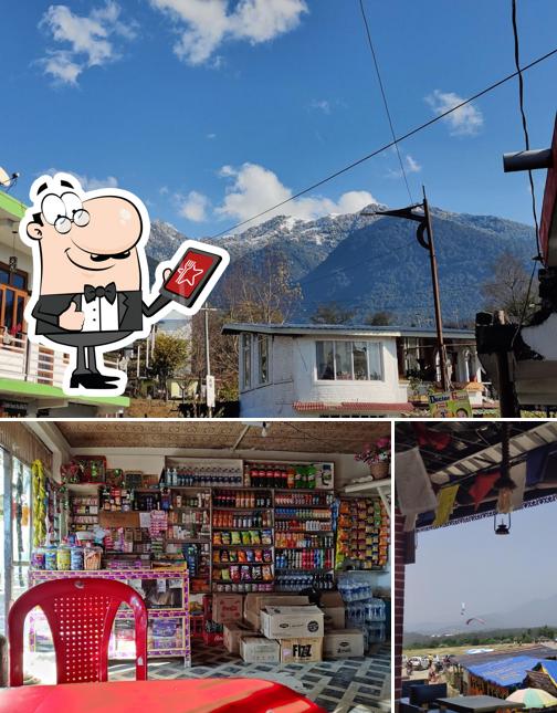 This is the picture displaying exterior and interior at Naveen Cafe