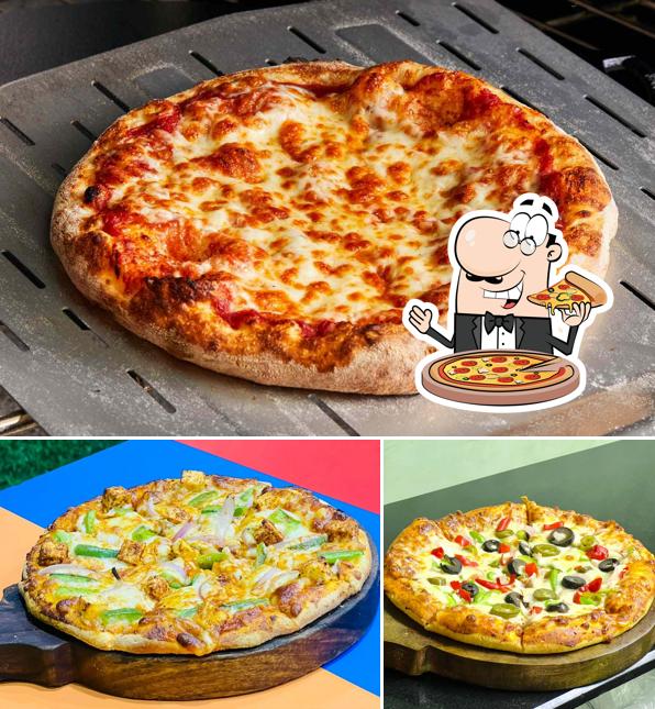 Pick various kinds of pizza