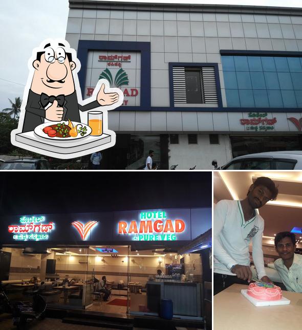 This is the photo showing food and interior at Ramgad Vegetarian Restaurant