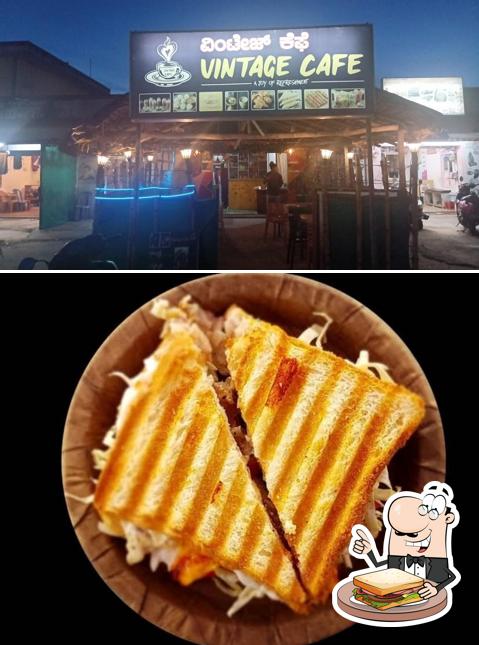 Grilled cheese sandwich at Vintage cafe