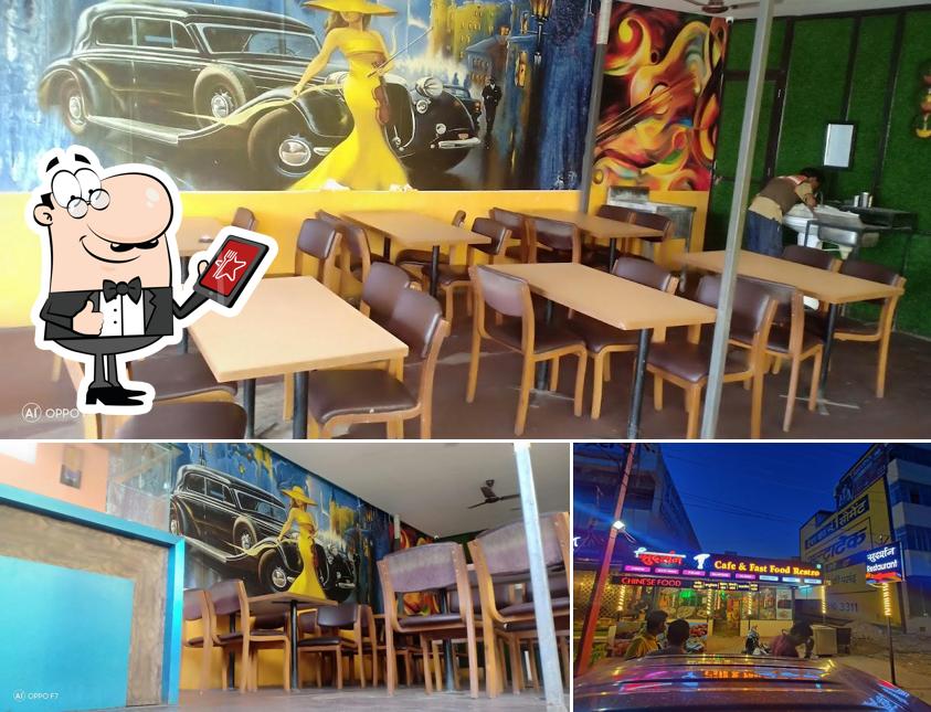 Check out the photo showing exterior and interior at Sudarshan Restaurant