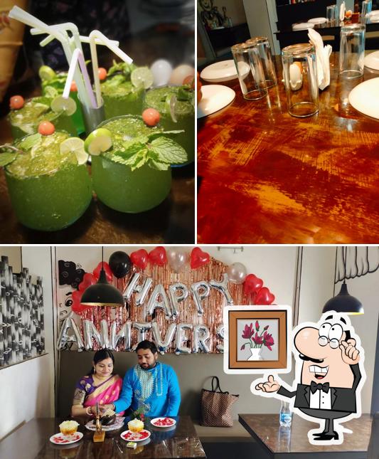 The image of Alpino’s interior and beverage