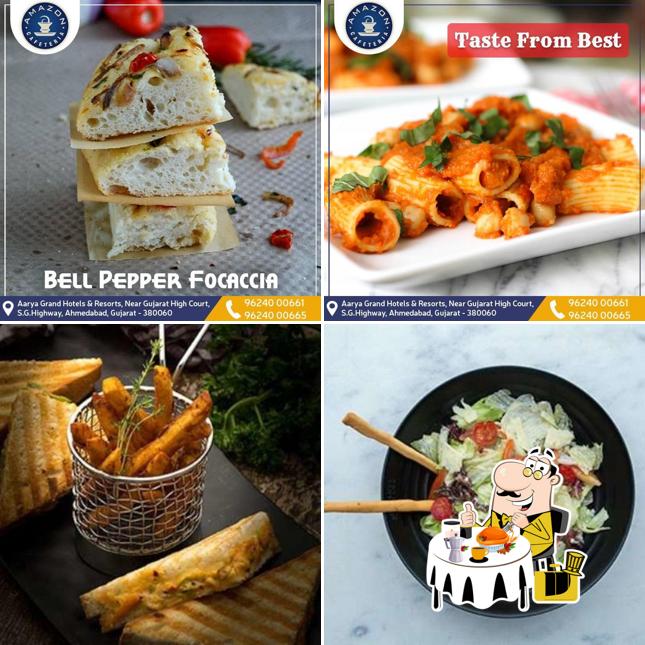 Food at Amazon Cafeteria