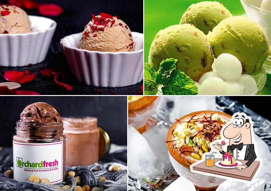 Orchard Fresh Natural Icecreams provides a variety of sweet dishes