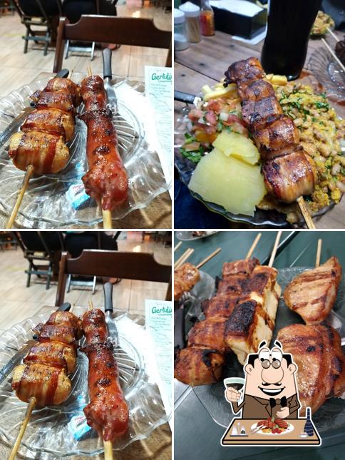 Escolha refeições de carne do menu