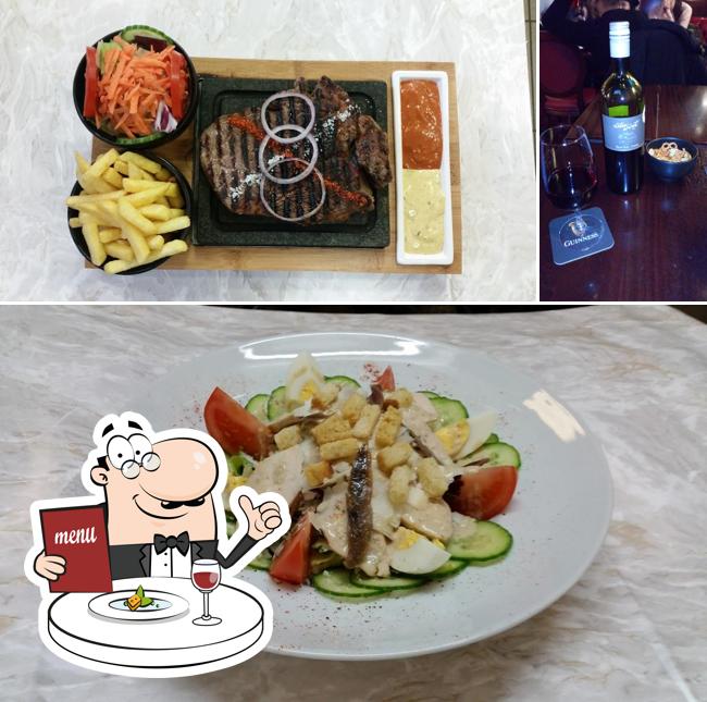 La immagine della cibo e vino di Britannia Pub