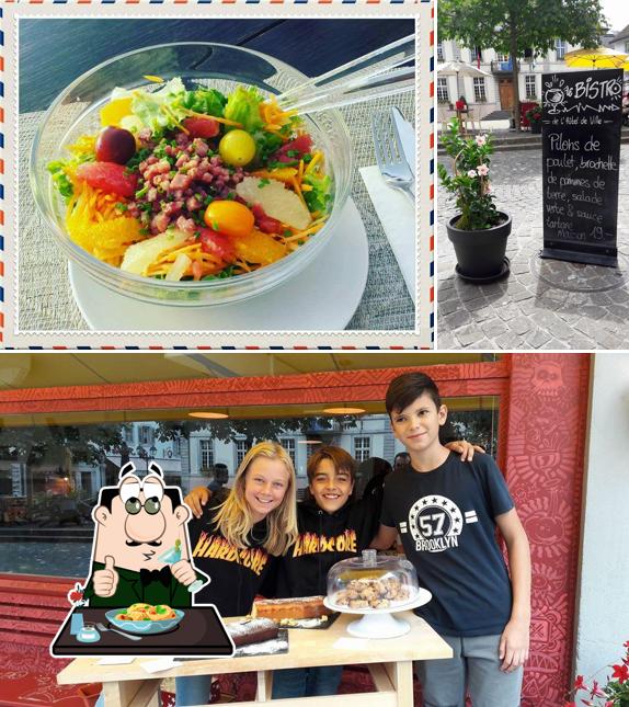 Questa è la foto che mostra la cibo e interni di Le Mix Kebab, tacos, pizza Vevey