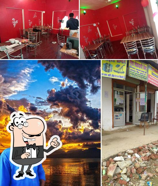 Check out the photo showing interior and exterior at Pizza Cele