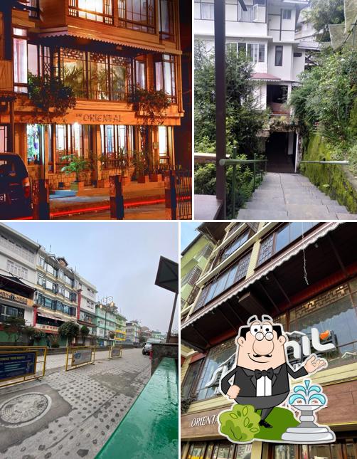 You can get some fresh air outside The Oriental