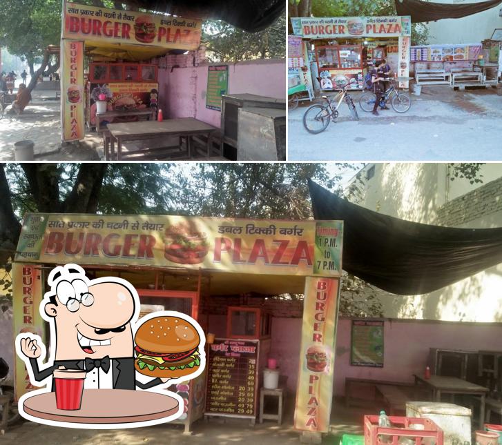 Treat yourself to a burger at BURGER PLAZA