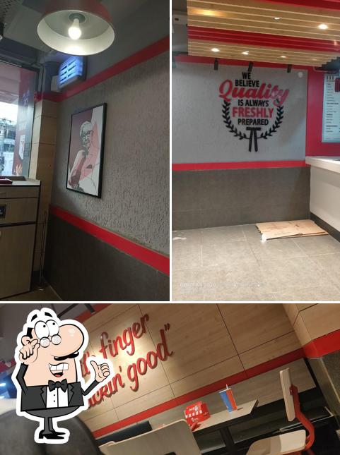 The interior of KFC
