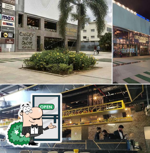 You can get some fresh air at the outside area of Lord of the Drinks Whitefield