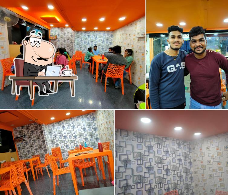 The interior of Annapoorna fastfood and juices