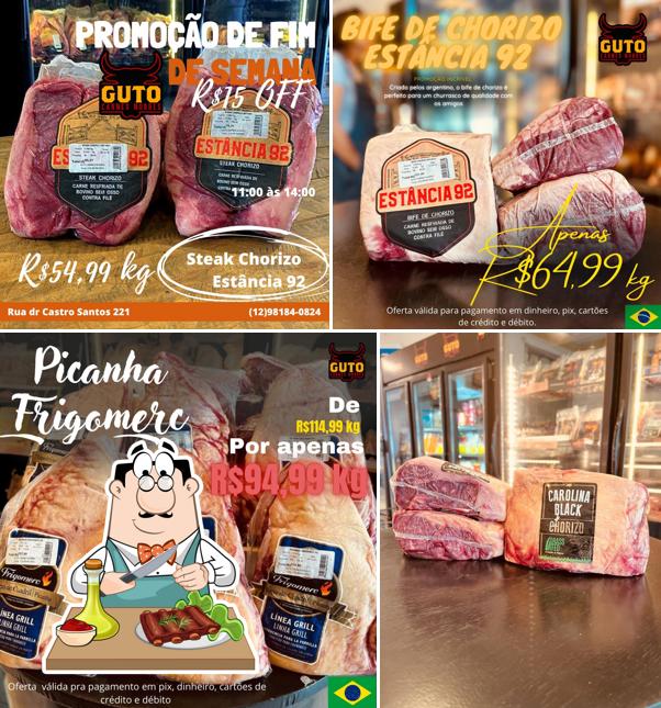 Peça refeições de carne no Guto Carnes Nobres