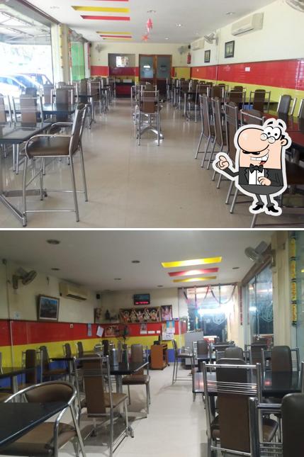 The interior of Hotel carnival Velankanni
