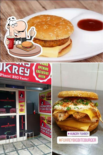 Get a burger at Hungry Fukrey