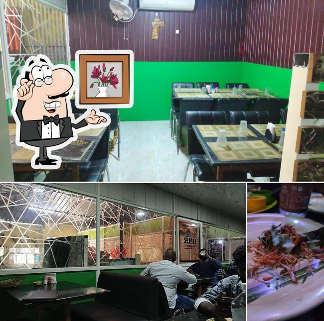 The image of BMR Family Restaurant’s interior and beverage