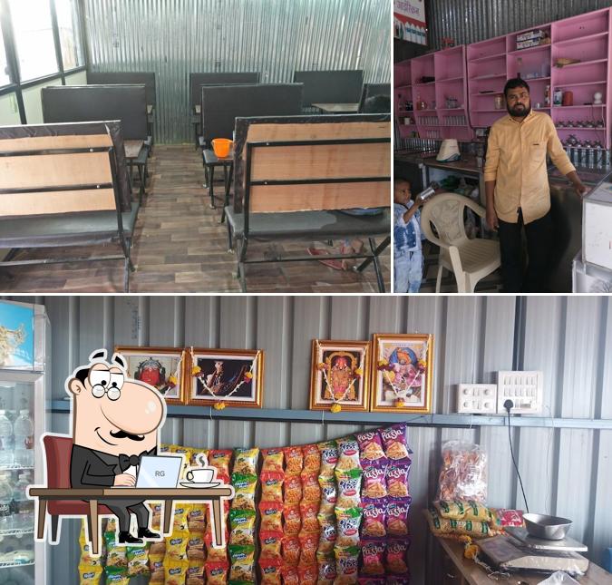The interior of Gulzar ice Cream