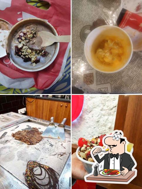 Food at Giani's Ice Cream