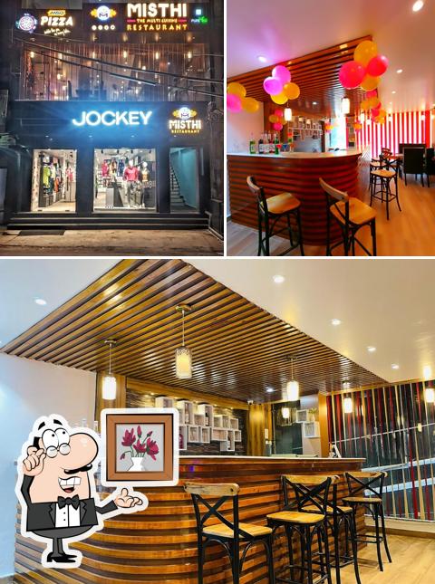 The restaurant's interior and exterior