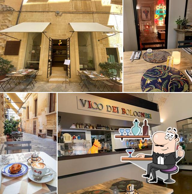 Gli interni di Vico Dei Bolognesi Bistrot