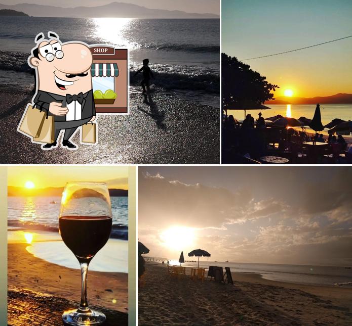 Você pode espairecer no na área externa do Bar do Lua
