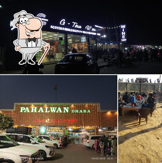 The exterior of Pahalwan Dhaba