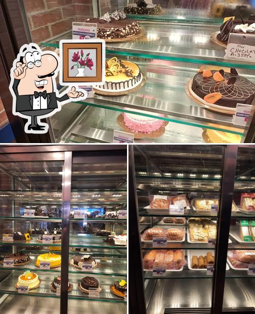 This is the photo showing interior and food at Monginis Cake Shop