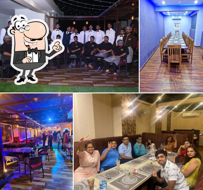 The interior of Masala Club Best Restaurant in Haridwar