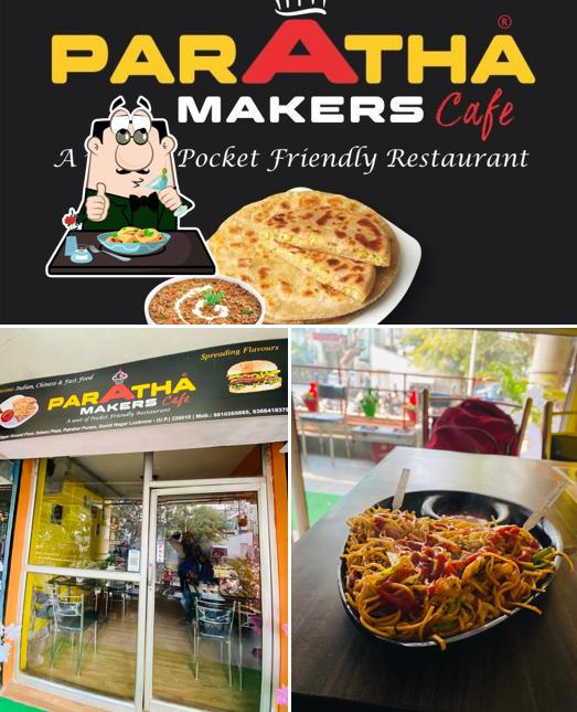 Among different things one can find food and exterior at Paratha Makers Cafe'
