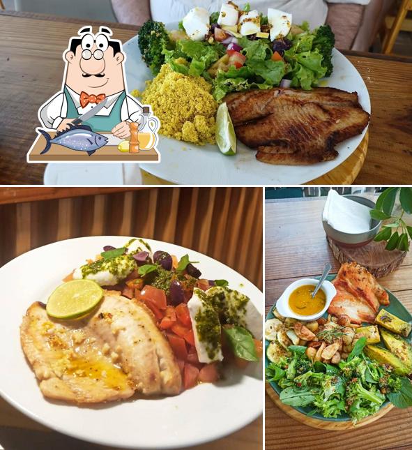 Salmão grelhado em Rango Sarado - Flamengo