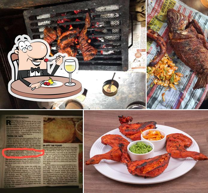 Food at Viju Fish Corner