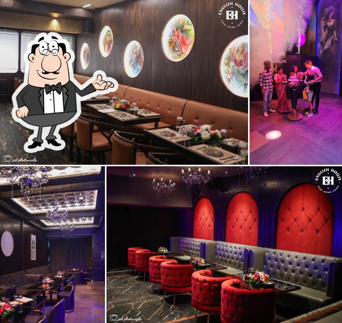 Take a seat at one of the tables at English House