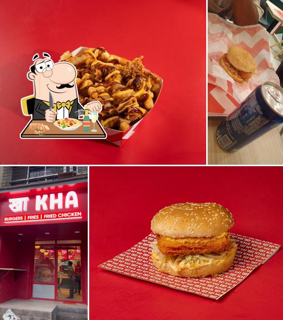 Food at KHA - Burgers, Fries, Fried Chicken