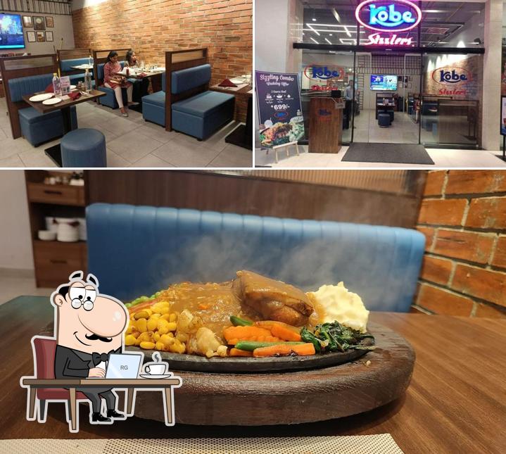 Take a seat at one of the tables at Kobe Sizzlers