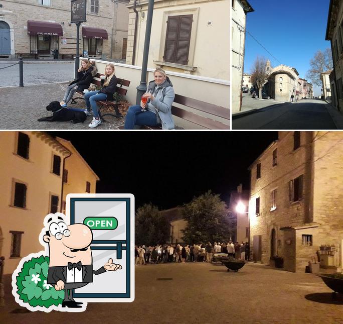 La esterno e interni del ristorante