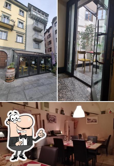 Gli interni di Trattoria Olmo