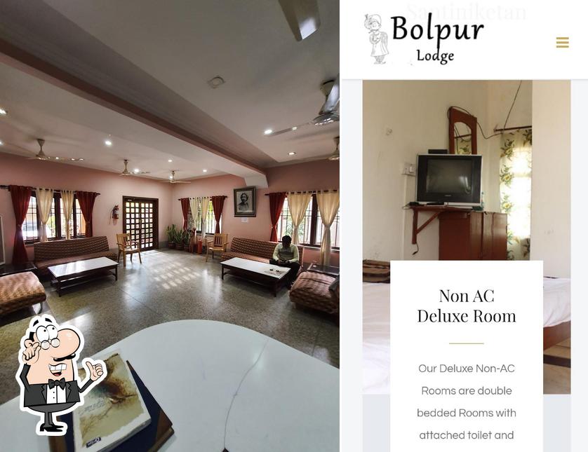 The interior of Bolpur Lodge