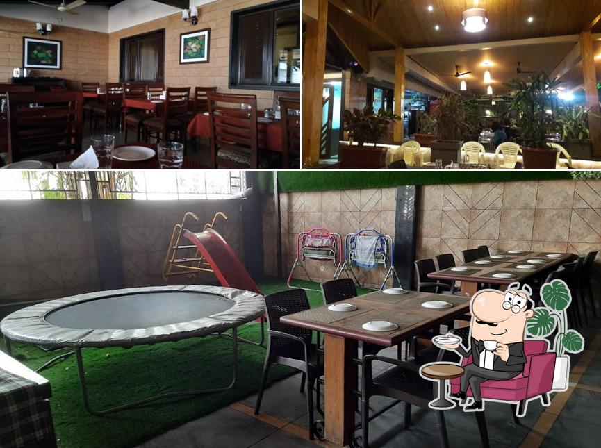 The interior of Hotel Golden Palms