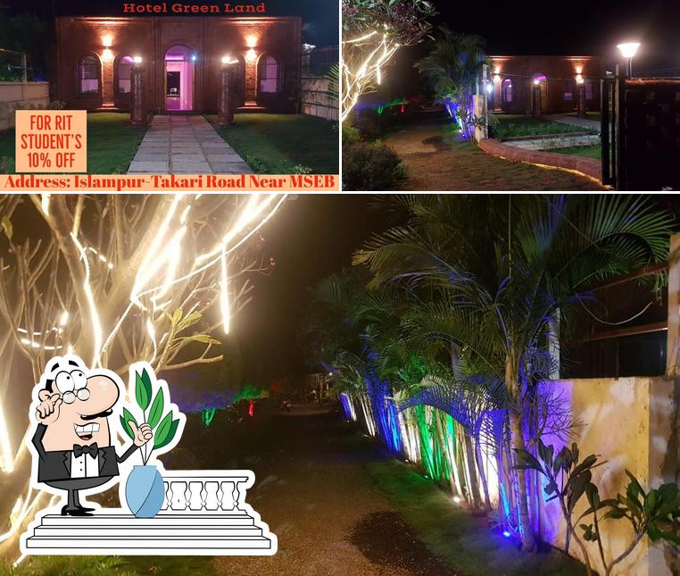 The exterior of Hotel Green Land Mutton Darbar