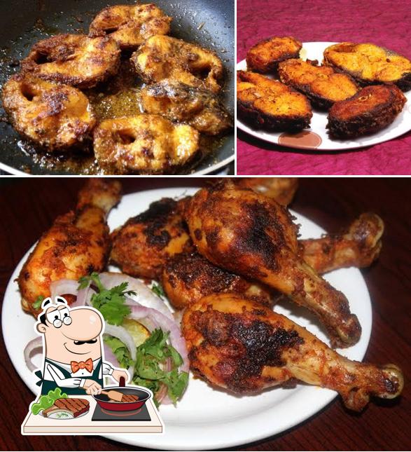 Pick meat dishes at Kalika Hut